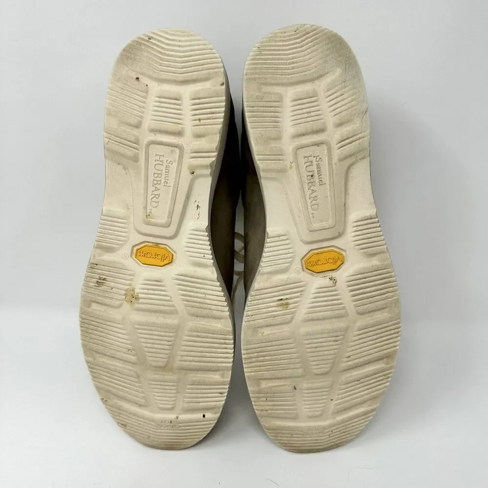 Samuel Hubbard Womens‎ Beige Lace Up Leather Sneaker Shoes Size 9